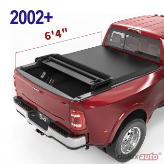 Крышка пикапа виниловая серии Deluxe для Ford F150 (4 секции, без RAM BOX, 6.4ft ~195см) 2003-